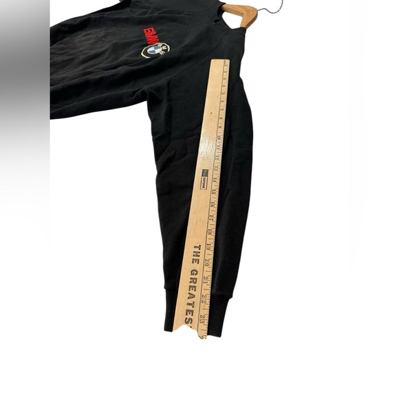 Vintage BMW Black Sweatshirt Made In USA Mens Size XL Distressed 80’s Logo - Picture 8 of 10